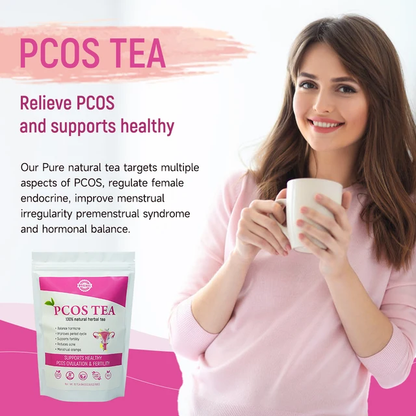 Herbal Tea for Women - PCOS Relief with Lemongrass, Ashwagandha, and Cinnamon